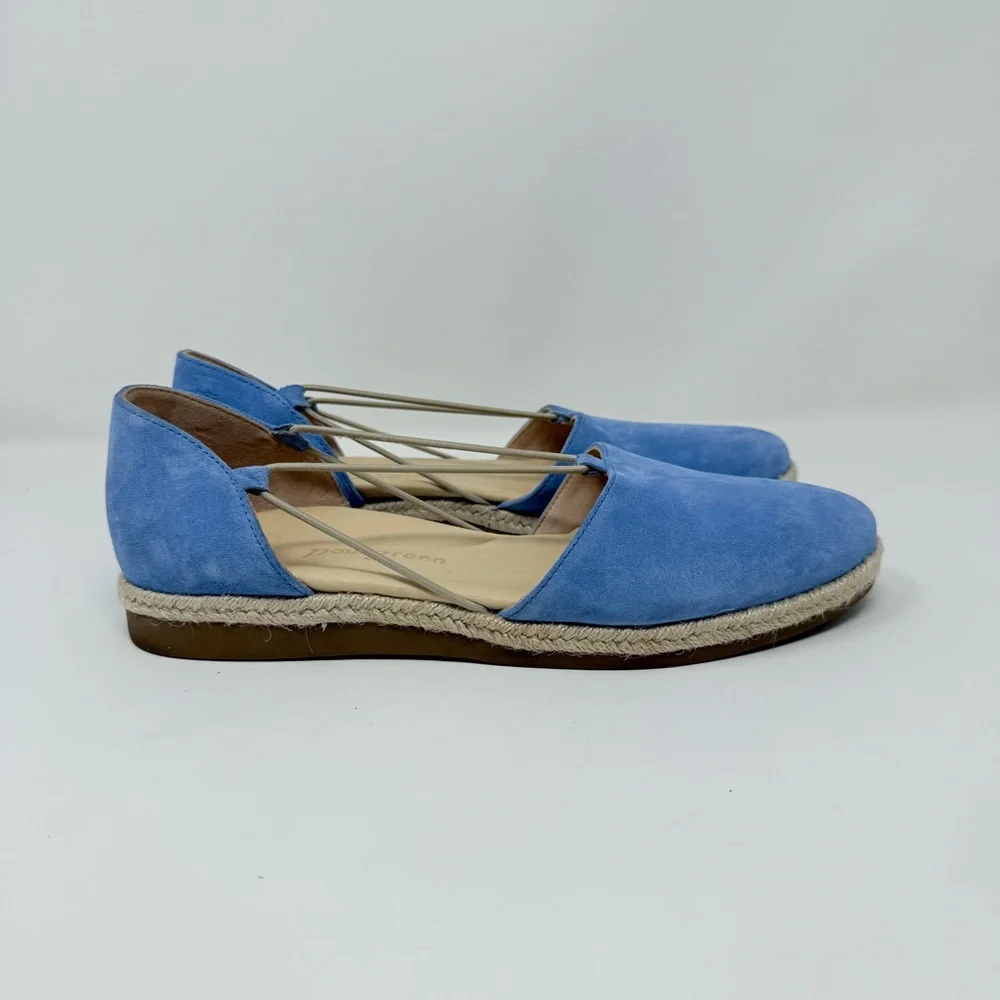 Paul Green Alegra Espadrille In Pacific Soft Suede Sz 9